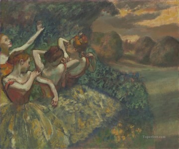 4人のダンサー 印象派バレエダンサー エドガー・ドガ Oil Paintings